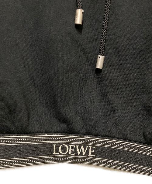 LOEWE（ロエベ）LOEWE (ロエベ) クロップドフーディ/CROPPED HOODIE ブラック サイズ:Sの古着・服飾アイテム
