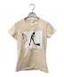 CELINE（セリーヌ）の古着「ガールプリントTシャツ」｜ベージュ