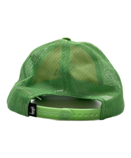 stussy（ステューシー）stussy (ステューシー) Crown Stock Trucker Cap 黄緑の古着・服飾アイテム