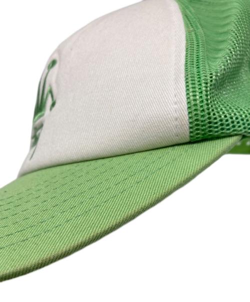 stussy（ステューシー）stussy (ステューシー) Crown Stock Trucker Cap 黄緑の古着・服飾アイテム