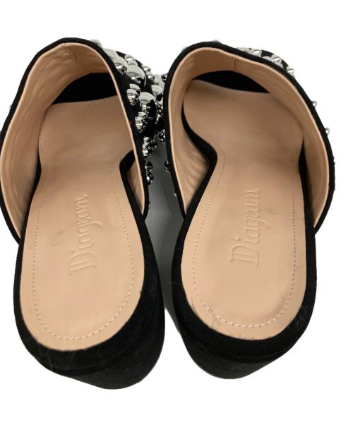 Diagram（ダイアグラム）Diagram (ダイアグラム) ビッグスタッズサンダル ブラック サイズ:23㎝の古着・服飾アイテム