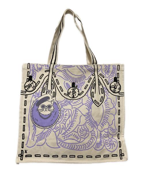 Carving Tribes（カービングトライブス）CARVING TRIBES (カービングトライブス) カービング10thトート アイボリーの古着・服飾アイテム