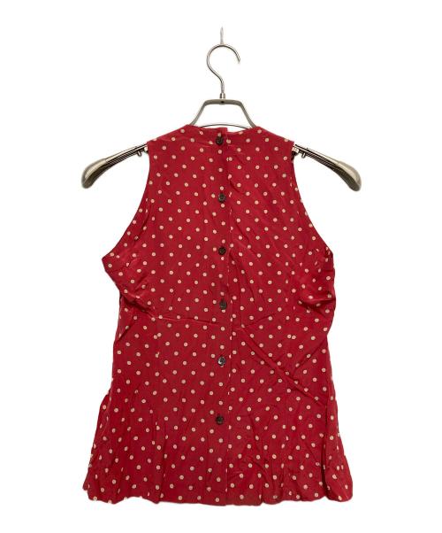 Salvatore Ferragamo（サルヴァトーレ フェラガモ）Salvatore Ferragamo (サルヴァトーレ フェラガモ) ノースリーブブラウス レッド サイズ:SIZE42の古着・服飾アイテム