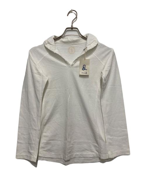 45rpm&（フォーティファイブアールピーエムアンド）45rpm& (フォーティファイブアールピーエムアンド) スキッパーL/Sポロシャツ ホワイト サイズ:SIZE3の古着・服飾アイテム