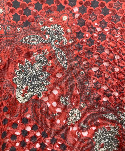 KENZO（ケンゾー）KENZO (ケンゾー) ジャガードシアーカットソー レッド サイズ:SIZE38の古着・服飾アイテム