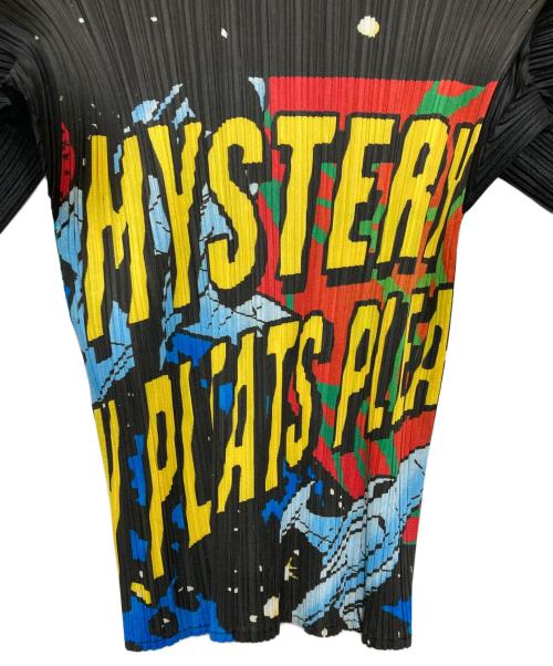 PLEATS PLEASE（プリーツプリーズ）PLEATS PLEASE (プリーツプリーズ) アメコミ柄プリーツシャツ ブラック サイズ:SIZE3の古着・服飾アイテム