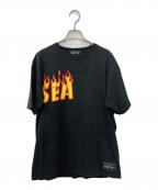 WIND AND SEAウィンダンシー）の古着「Tシャツ」｜ブラック