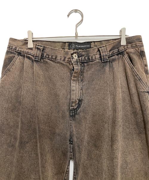 POLAR SKATE CO.（ポーラースケートカンパニー）POLAR SKATE CO. (ポーラースケートカンパニー) グルンド チノ・デニム ブラウン サイズ:SIZE86㎝(W34)の古着・服飾アイテム
