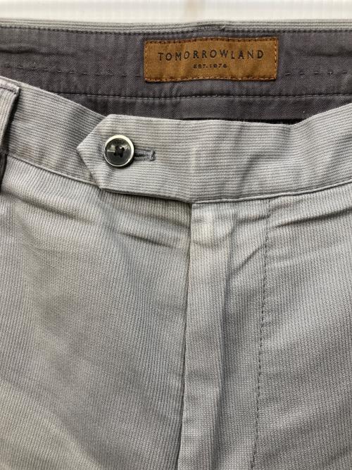 TOMORROW LAND（トゥモローランド）TOMORROW LAND (トゥモローランド) コットンポリウレタン スリムスラックス グレー サイズ:SIZE 48の古着・服飾アイテム