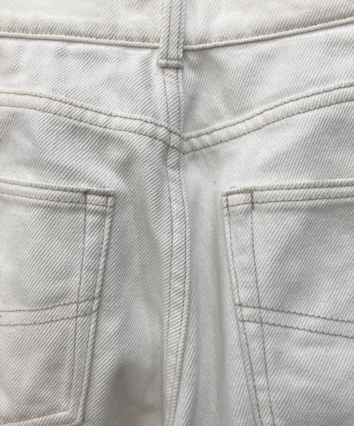Snidel（スナイデル）Snidel (スナイデル) タックワイドデニムパンツ ホワイト サイズ:SIZE 1の古着・服飾アイテム