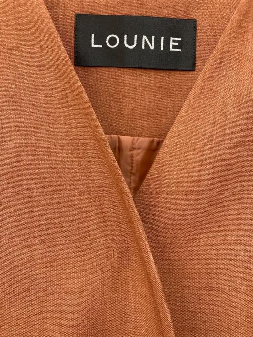 LOUNIE（ルーニー）LOUNIE (ルーニー) ロングジレベスト ブラウン サイズ:Mの古着・服飾アイテム