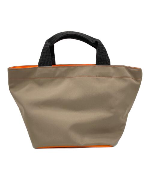 Herve Chapelier（エルベシャプリエ）Herve Chapelier (エルベシャプリエ) ナイロン舟形トートバッグ M ブラウン×オレンジの古着・服飾アイテム