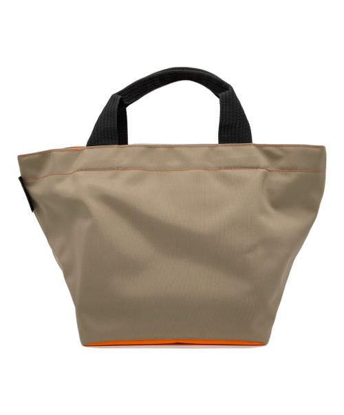 Herve Chapelier（エルベシャプリエ）Herve Chapelier (エルベシャプリエ) ナイロン舟形トートバッグ M ブラウン×オレンジの古着・服飾アイテム