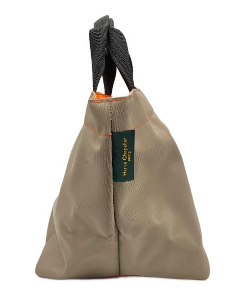 Herve Chapelier（エルベシャプリエ）Herve Chapelier (エルベシャプリエ) ナイロン舟形トートバッグ M ブラウン×オレンジの古着・服飾アイテム