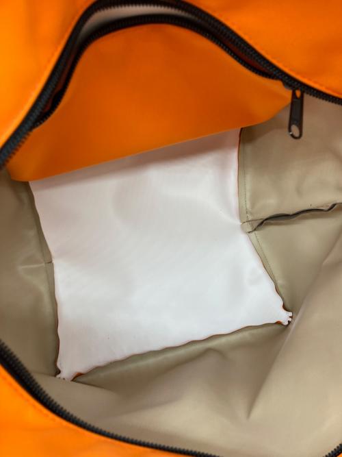 Herve Chapelier（エルベシャプリエ）Herve Chapelier (エルベシャプリエ) ナイロン舟形トートバッグ M ブラウン×オレンジの古着・服飾アイテム