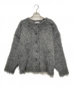 STYLE MIXERスタイルミキサー）の古着「ヘアリーカールクルーニットカーデ」｜グレー