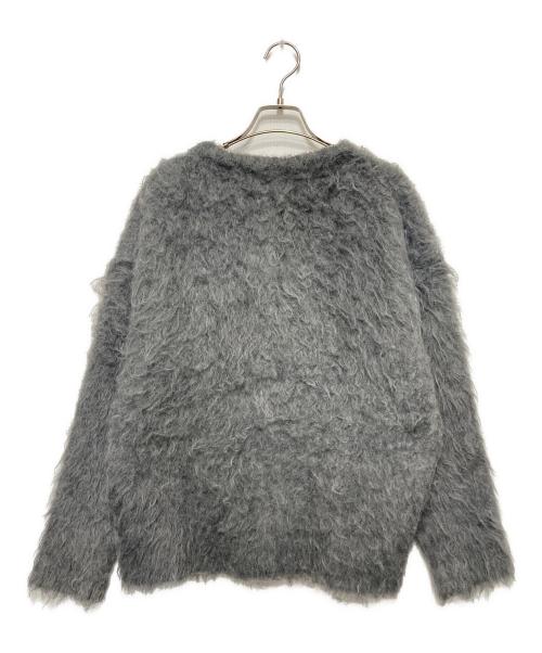 STYLE MIXER（スタイルミキサー）STYLE MIXER (スタイルミキサー) ヘアリーカールクルーニットカーデ グレー サイズ:Freeの古着・服飾アイテム