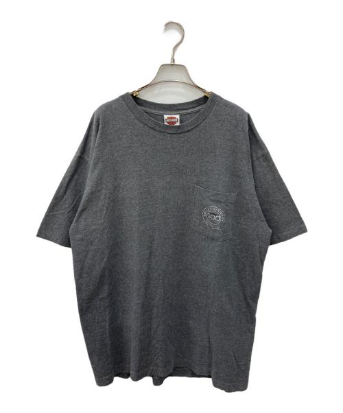 HARLEY-DAVIDSON（ハーレーダビッドソン）HARLEY-DAVIDSON (ハーレーダビッドソン) ポケットTシャツ グレー サイズ:XLの古着・服飾アイテム