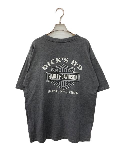 HARLEY-DAVIDSON（ハーレーダビッドソン）HARLEY-DAVIDSON (ハーレーダビッドソン) ポケットTシャツ グレー サイズ:XLの古着・服飾アイテム