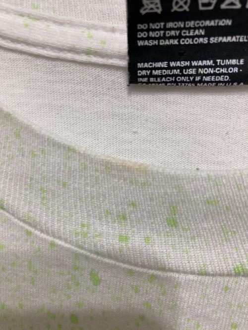 FRUIT OF THE LOOM（フルーツオブザルーム）FRUIT OF THE LOOM (フルーツオブザルーム) ハートプリントTシャツ ホワイト サイズ:Lの古着・服飾アイテム