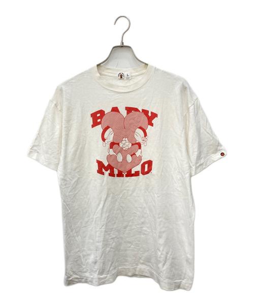 BABY MiLO（ベビーマイロ）BABY MiLO (ベビーマイロ) プリントTシャツ ホワイト サイズ:Lの古着・服飾アイテム
