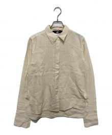 Max Mara WEEK END LINE（マックスマーラ ウイークエンドライン）の古着「ピンタックリネンシャツ　」｜ホワイト