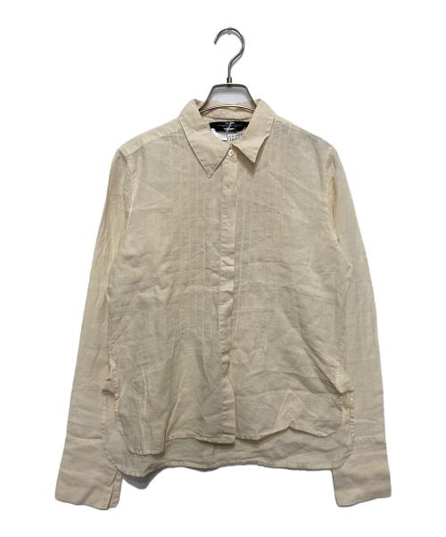 Max Mara WEEK END LINE（マックスマーラ ウイークエンドライン）Max Mara WEEK END LINE (マックスマーラ ウイークエンドライン) ピンタックリネンシャツ　 ホワイト サイズ:Ⅿ 未使用品の古着・服飾アイテム