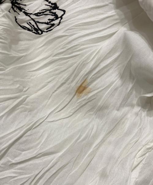 ISSEY MIYAKE（イッセイミヤケ）ISSEY MIYAKE (イッセイミヤケ) ライトクロップドフラワージャケット ホワイト サイズ:Mの古着・服飾アイテム