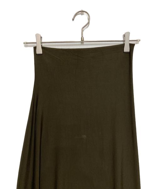 ISSEY MIYAKE（イッセイミヤケ）ISSEY MIYAKE (イッセイミヤケ) レーヨンロングスカート オリーブ サイズ:Ⅿの古着・服飾アイテム
