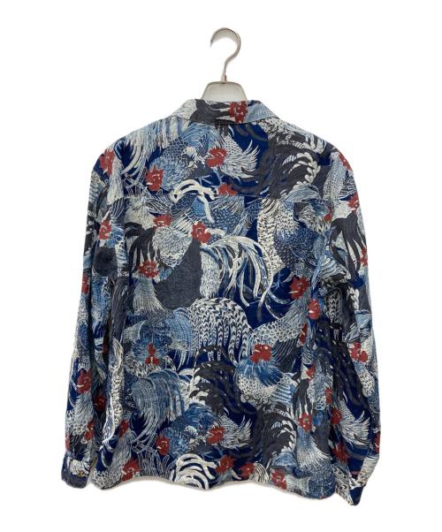 FLAT HEAD（フラット ヘッド）FLAT HEAD (フラット ヘッド) LINEN OPEN SHIRT ブルー サイズ:SIZE 40の古着・服飾アイテム