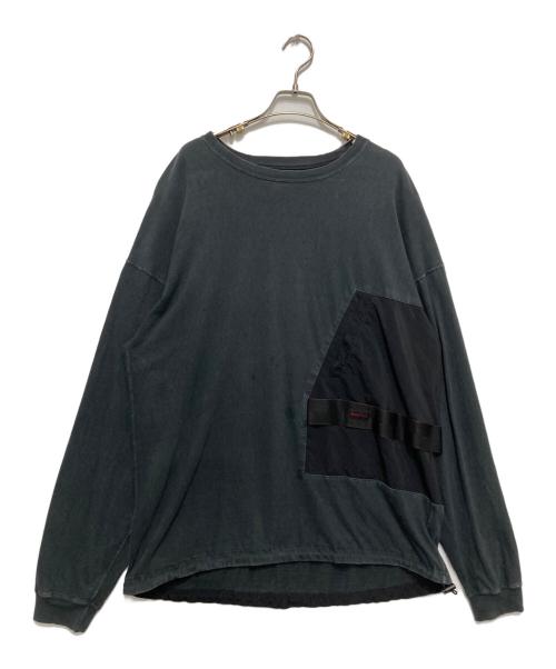 REMI RELIEF（レミレリーフ）REMI RELIEF (レミレリーフ) BRIEFING (ブリーフィング) ドッキングカットソー グレー サイズ:Lの古着・服飾アイテム