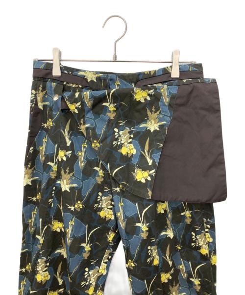 KIKO KOSTADINOV（キコ・コスタディノフ）KIKO KOSTADINOV (キコ・コスタディノフ) ストレッチツイル パイピング トラウザー エプロンパンツ ネイビー サイズ:SIZE44の古着・服飾アイテム