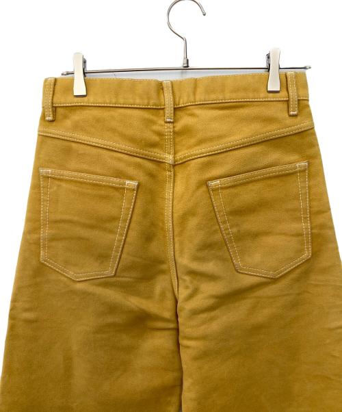 MARNI（マルニ）MARNI (マルニ) 19AW モールスキン コットン セミフレア ワイドパンツ マスタード サイズ:SIZE 44の古着・服飾アイテム