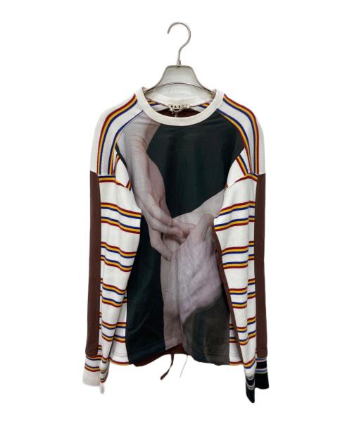 MARNI（マルニ）MARNI (マルニ) ロングスリーブカットソー ブラウン サイズ:SIZE 44の古着・服飾アイテム