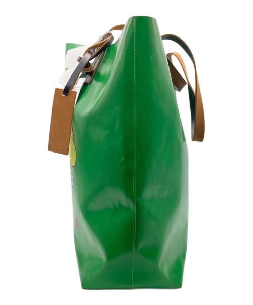 MARNI（マルニ）MARNI (マルニ) フラワープリントショッピングトート グリーンの古着・服飾アイテム