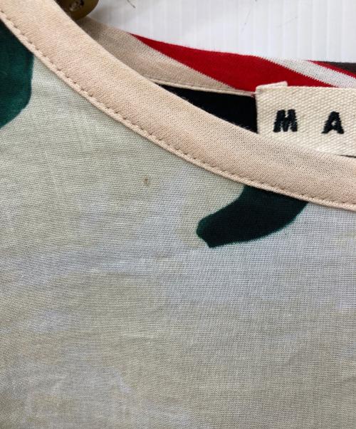 MARNI（マルニ）MARNI (マルニ) 総柄カットソープルオーバー ブラック サイズ:SIZE 44の古着・服飾アイテム