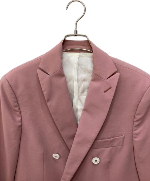 CMMN SWDN（コモンスウェーデン）CMMN SWDN (コモンスウェーデン) ダブルジャケット ピンク サイズ:SIZE 48の古着・服飾アイテム