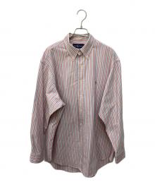 POLO RALPH LAUREN（ポロ・ラルフローレン）の古着「ストライプボタンダウンシャツ　YARMOUTH」｜ピンク