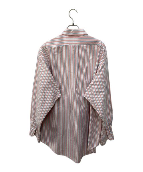POLO RALPH LAUREN（ポロ・ラルフローレン）POLO RALPH LAUREN (ポロ・ラルフローレン) ストライプボタンダウンシャツ　YARMOUTH ピンク サイズ:16　1/2の古着・服飾アイテム