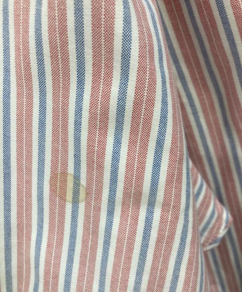 POLO RALPH LAUREN（ポロ・ラルフローレン）POLO RALPH LAUREN (ポロ・ラルフローレン) ストライプボタンダウンシャツ　YARMOUTH ピンク サイズ:16　1/2の古着・服飾アイテム