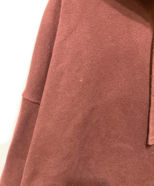 CAHLUMN（カウラム）CAHLUMN (カウラム) 後付けプルオーバーパーカー ボルドー サイズ:XXLの古着・服飾アイテム