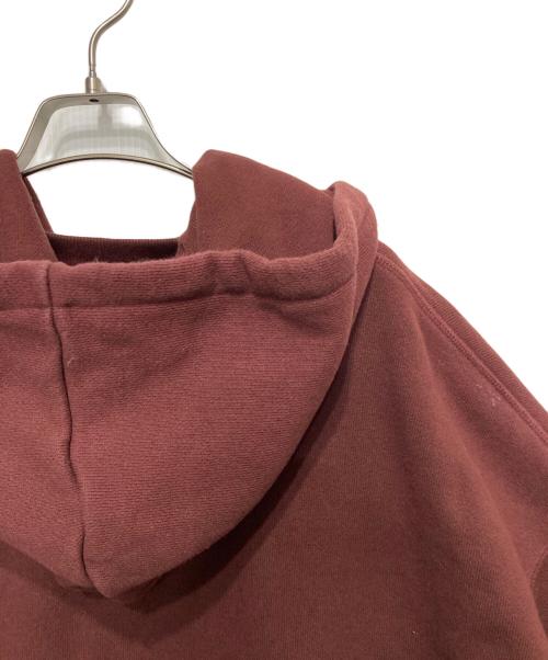 CAHLUMN（カウラム）CAHLUMN (カウラム) 後付けプルオーバーパーカー ボルドー サイズ:XXLの古着・服飾アイテム