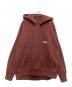 CAHLUMN（カウラム）の古着「後付けプルオーバーパーカー」｜ボルドー