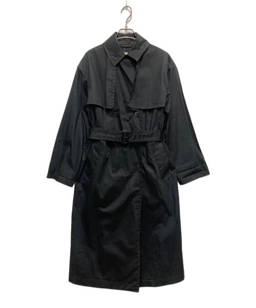 Traditional Weatherwear（トラディショナルウェザーウェア）Traditional Weatherwear (トラディショナルウェザーウェア) シリコンコーティングトレンチコート ブラック サイズ:SIZE 36の古着・服飾アイテム