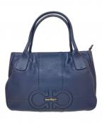 Salvatore Ferragamoサルヴァトーレ フェラガモ）の古着「ガンチーニトートバッグ」｜ネイビー