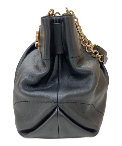 Salvatore Ferragamo（サルヴァトーレ フェラガモ）Salvatore Ferragamo (サルヴァトーレ フェラガモ) チェーントートバッグ ブラックの古着・服飾アイテム