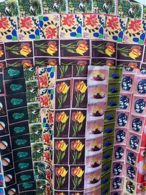 PAUL SMITH（ポールスミス）PAUL SMITH (ポールスミス) 切手柄シャツ マルチカラー サイズ:42の古着・服飾アイテム