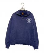 Pherrow'sフェローズ）の古着「ハーフジップスウェット」｜ネイビー