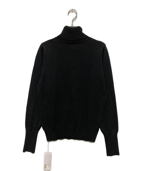 JENNE（ジェンヌ）JENNE (ジェンヌ) ハート刺繍タートルニット ブラック サイズ:Lの古着・服飾アイテム