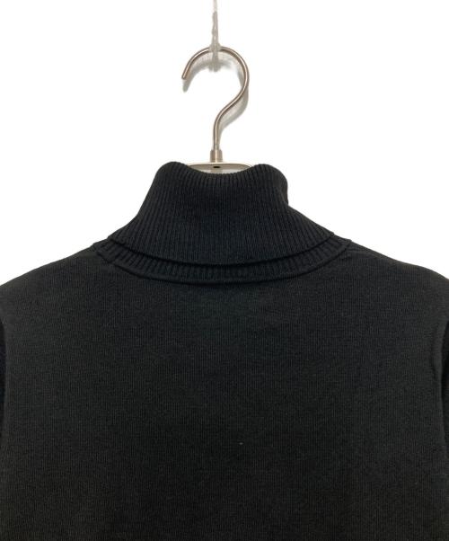 JENNE（ジェンヌ）JENNE (ジェンヌ) ハート刺繍タートルニット ブラック サイズ:Lの古着・服飾アイテム